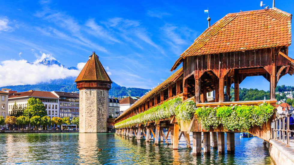 Cầu Chapel - Du lịch Thụy Sĩ